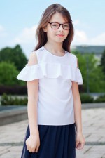Blouse with a frill Marta